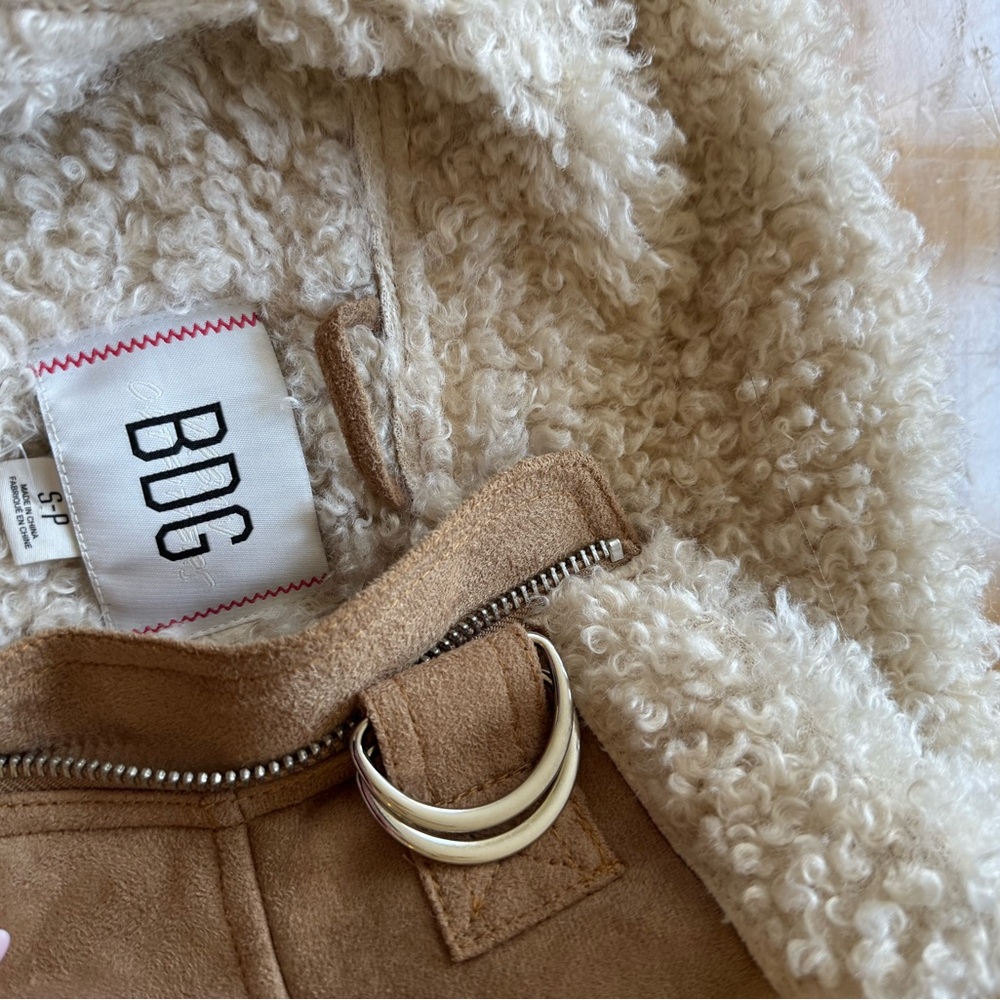 Bdg Camel Shearling-Lined Jacket - image 2